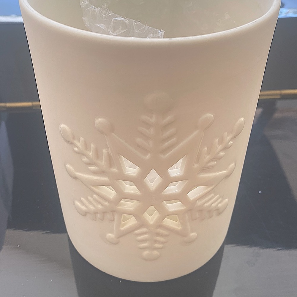 Lenox snowflake votive